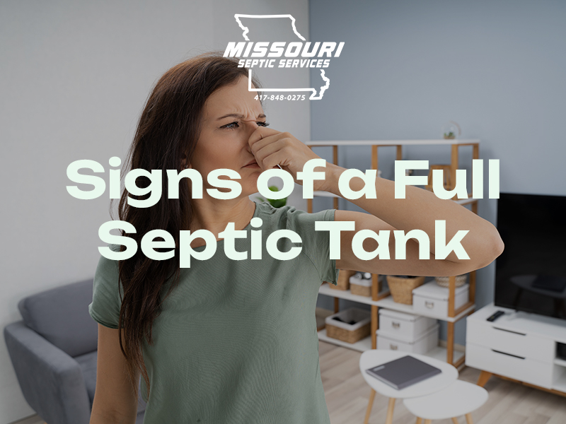 Signs of a full septic tank