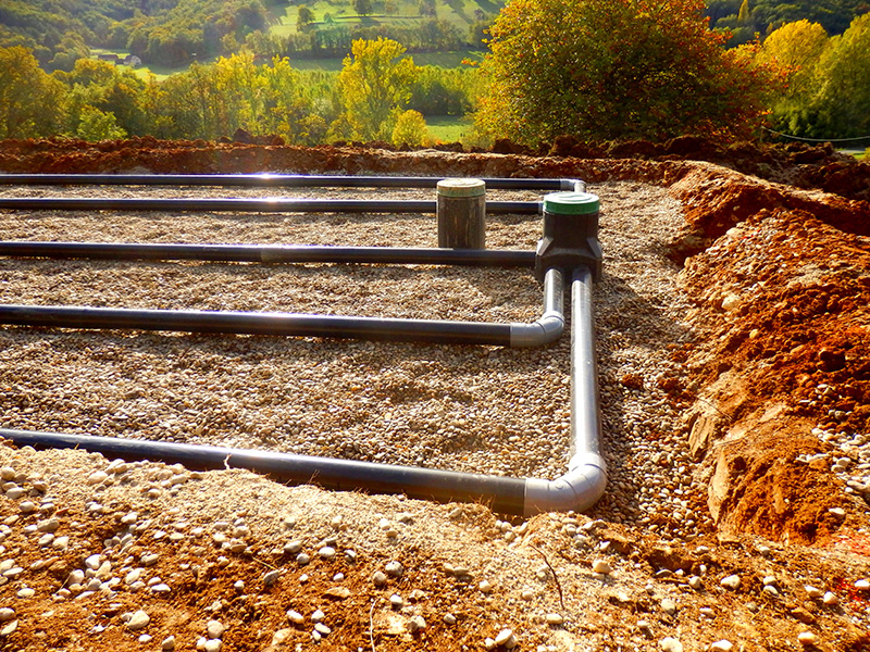 Septic system installation